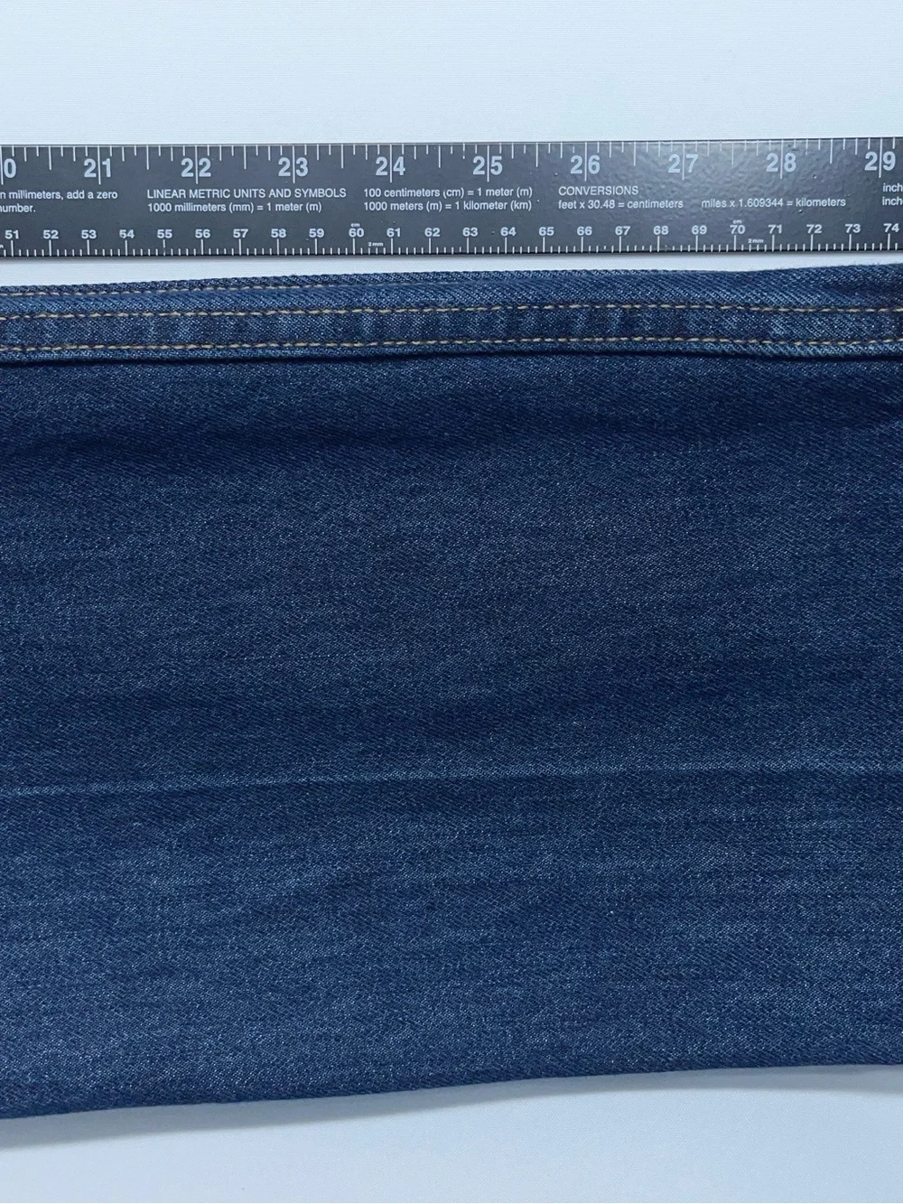 Levis 505 Jeans Mens 36x30 Blue Regular Straight Dark Wash Denim Custom Bead